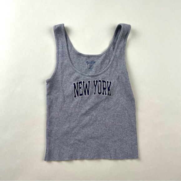 Brandy Melville Gray Ribbed Tank - Picture 1 of 3